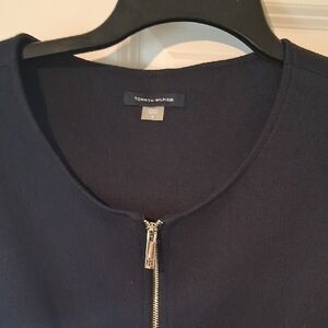 Tommy Hilfiger Dark Blue Zip-Up Top